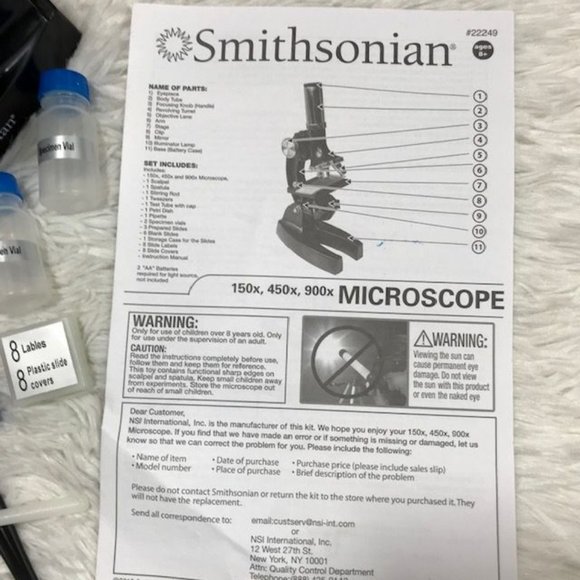 Smithsonian NSI 150x/450x/900x Microscope Kit - Picture 10 of 16